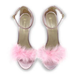 KELLY 85 - Rosa Metalico Regina Romero Zapato Sandalia Zapatilla Tacon Alto Para Dama En Piel -Reginaromero Tienda de ventas Regina Romero zapatilla sandalia Kelly rosa metalico piel 2