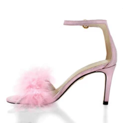 KELLY 85 - Rosa Metalico Regina Romero Zapato Sandalia Zapatilla Tacon Alto Para Dama En Piel -Reginaromero Tienda de ventas Regina Romero zapatilla sandalia Kelly rosa metalico piel 4