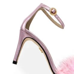 KELLY 85 - Rosa Metalico Regina Romero Zapato Sandalia Zapatilla Tacon Alto Para Dama En Piel -Reginaromero Tienda de ventas Regina Romero zapatilla sandalia Kelly rosa metalico piel 5