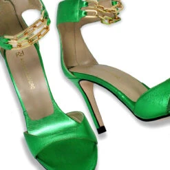 LORENA 85 - Verde Metalico Regina Romero Zapato Sandalia Zapatilla Tacon Alto Para Dama En Piel 15 LORENA 85 - Verde Metalico Regina Romero Zapato Sandalia Zapatilla Tacon Alto Para Dama En Piel -Reginaromero Tienda de ventas Regina Romero zapatilla sandalia Lorena verde piel 7