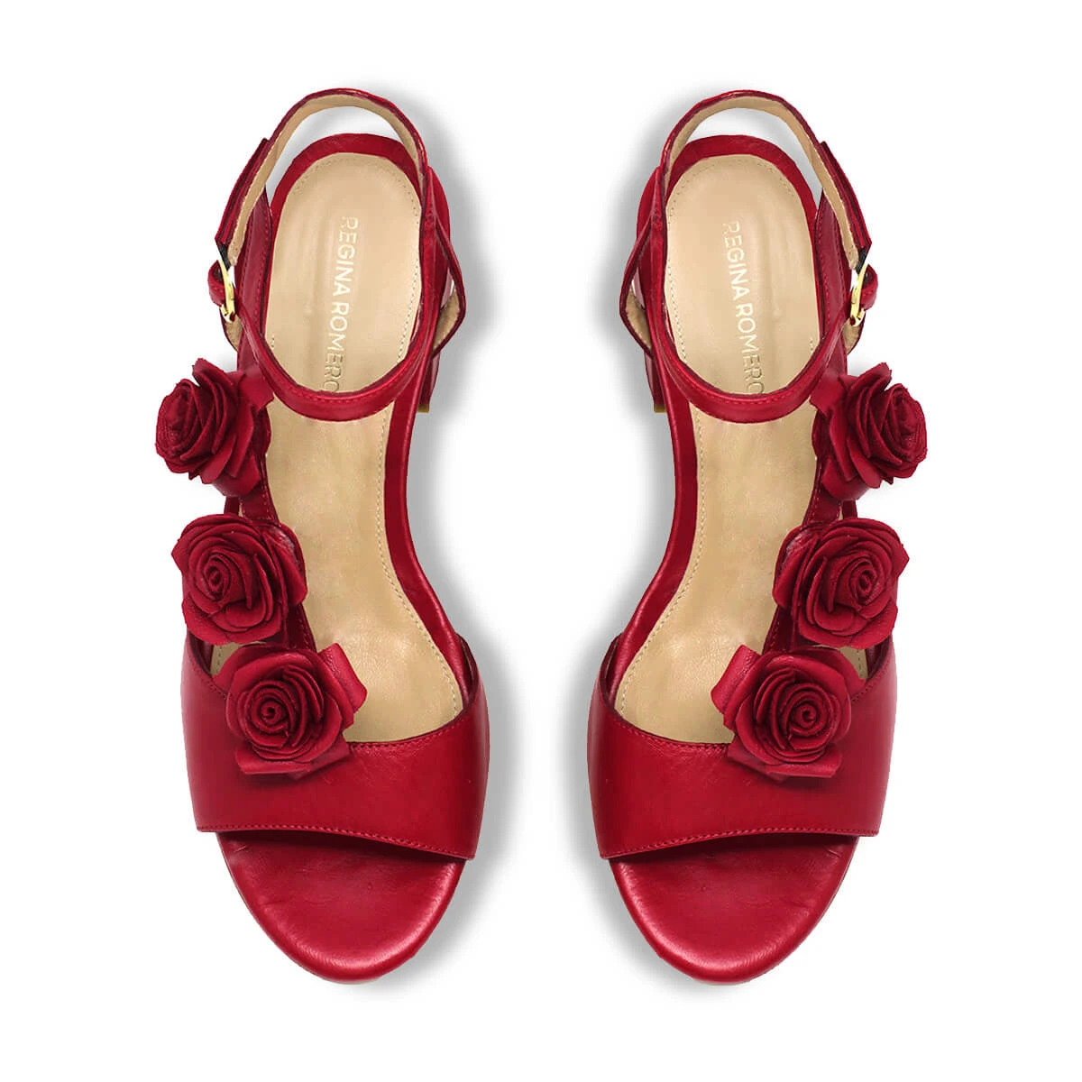 MIRACLE 50 - Rojo Regina Romero Zapato Sandalia Zapatilla Tacon Bajo Para Dama En Piel 7 MIRACLE 50 - Rojo Regina Romero Zapato Sandalia Zapatilla Tacon Bajo Para Dama En Piel - Imagen 7