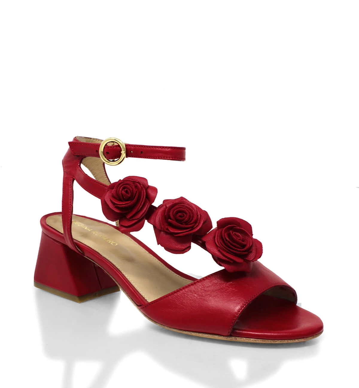 MIRACLE 50 - Rojo Regina Romero Zapato Sandalia Zapatilla Tacon Bajo Para Dama En Piel 5 MIRACLE 50 - Rojo Regina Romero Zapato Sandalia Zapatilla Tacon Bajo Para Dama En Piel - Imagen 5