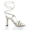MIA 100 - Blanco Regina Romero Zapato Sandalia Zapatilla Tacon Alto Para Dama En Piel