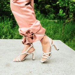 MIA 100 - Blanco Regina Romero Zapato Sandalia Zapatilla Tacon Alto Para Dama En Piel -Reginaromero Tienda de ventas Regina Romero zapatilla sandalia Mia blanco piel 16