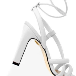 MIA 100 - Blanco Regina Romero Zapato Sandalia Zapatilla Tacon Alto Para Dama En Piel -Reginaromero Tienda de ventas Regina Romero zapatilla sandalia Mia blanco piel 5