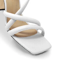 MIA 100 - Blanco Regina Romero Zapato Sandalia Zapatilla Tacon Alto Para Dama En Piel -Reginaromero Tienda de ventas Regina Romero zapatilla sandalia Mia blanco piel 6