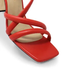 MIA 100 - Coral Regina Romero Zapato Sandalia Zapatilla Tacon Alto Para Dama En Piel -Reginaromero Tienda de ventas Regina Romero zapatilla sandalia Mia naranja piel 6