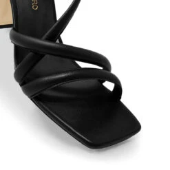 MIA 100 - Negro Regina Romero Zapato Sandalia Zapatilla Tacon Alto Para Dama En Piel -Reginaromero Tienda de ventas Regina Romero zapatilla sandalia Mia negro piel 6