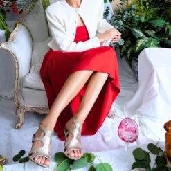 MILA 85 - Oro Regina Romero Zapato Sandalia Zapatilla Tacon Alto Para Dama En Piel -Reginaromero Tienda de ventas Regina Romero zapatilla sandalia Mila oro piel 07