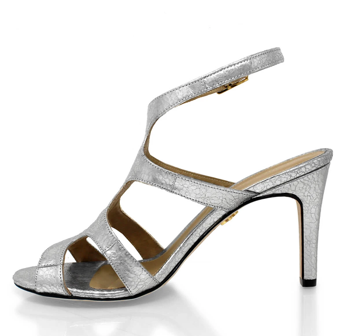 MILA 85 - Plata Regina Romero Zapato Sandalia Zapatilla Tacon Alto Para Dama En Piel 7 MILA 85 - Plata Regina Romero Zapato Sandalia Zapatilla Tacon Alto Para Dama En Piel - Imagen 7