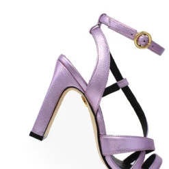 PIA 100 - Rosa Metalico Regina Romero Zapato Sandalia Zapatilla Tacon Alto Para Dama En Piel -Reginaromero Tienda de ventas Regina Romero zapatilla sandalia Pia rosa metalico piel 5