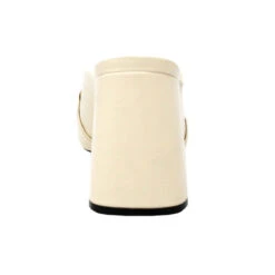 BASS 75 - Latte Regina Romero Zapato Sandalia Zapatilla Tacon Alto Para Dama En Piel -Reginaromero Tienda de ventas Regina Romero zapatilla sandalia mule Bass blanco piel 6