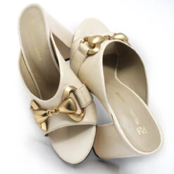 BASS 75 - Latte Regina Romero Zapato Sandalia Zapatilla Tacon Alto Para Dama En Piel -Reginaromero Tienda de ventas Regina Romero zapatilla sandalia mule Bass blanco piel 7