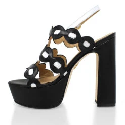AGNI 135 - Negro Y Blanco Regina Romero Zapato Sandalia Plataforma Tacon Alto Para Dama En Piel 12 AGNI 135 - Negro Y Blanco Regina Romero Zapato Sandalia Plataforma Tacon Alto Para Dama En Piel -Reginaromero Tienda de ventas Regina Romero zapatilla sandalia plataforma Agni negro piel 4