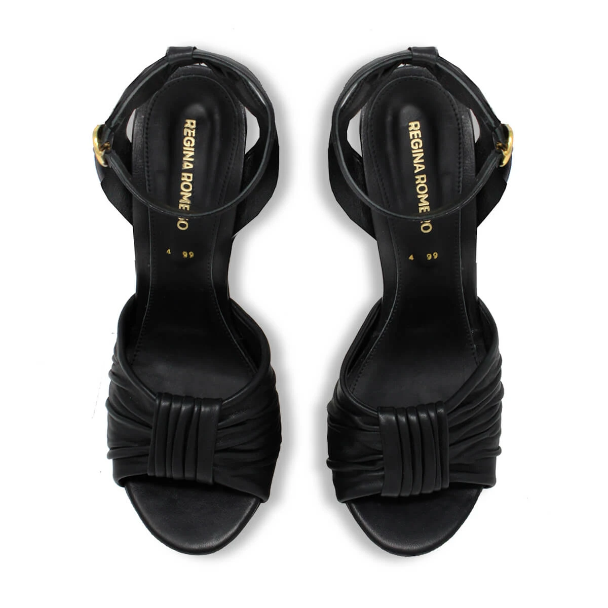 BERNADETTE 125 - Negro Regina Romero Zapato Sandalia Plataforma Tacon Alto Para Dama En Piel 8 BERNADETTE 125 - Negro Regina Romero Zapato Sandalia Plataforma Tacon Alto Para Dama En Piel - Imagen 8