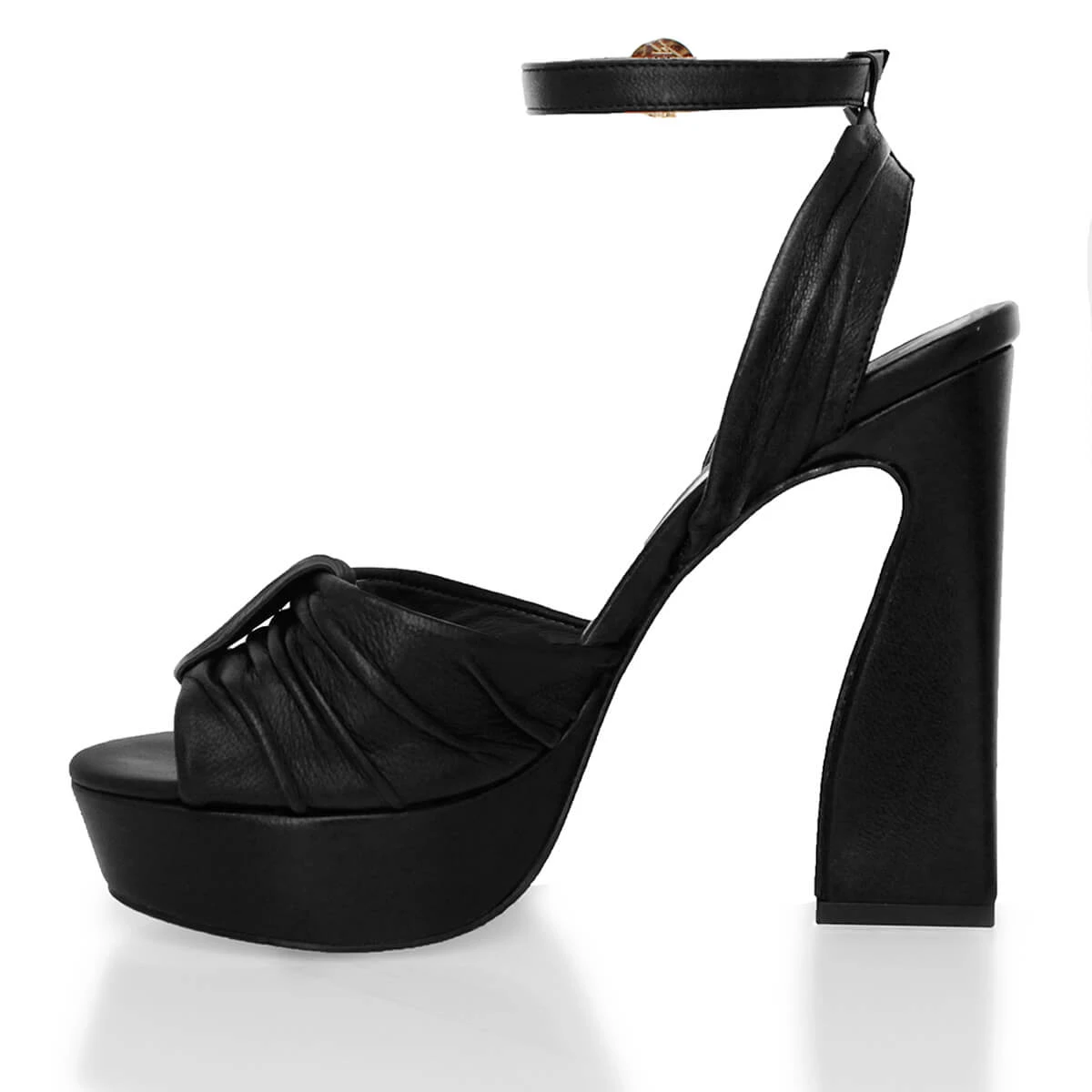 BERNADETTE 125 - Negro Regina Romero Zapato Sandalia Plataforma Tacon Alto Para Dama En Piel 7 BERNADETTE 125 - Negro Regina Romero Zapato Sandalia Plataforma Tacon Alto Para Dama En Piel - Imagen 7