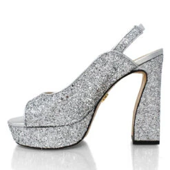 CHERYL 125 - Glitter Plata Regina Romero Zapato Sandalia Plataforma Tacon Alto Para Dama En Piel 17 CHERYL 125 - Glitter Plata Regina Romero Zapato Sandalia Plataforma Tacon Alto Para Dama En Piel -Reginaromero Tienda de ventas Regina Romero zapatilla sandalia plataforma Cheryl plata 4