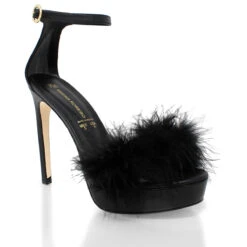 CARRIE 125 - Negro Regina Romero Zapato Sandalia Plataforma Tacon Alto Para Dama En Piel -Reginaromero Tienda de ventas Regina Romero zapatilla sandalia plataforma Kara negro piel 3