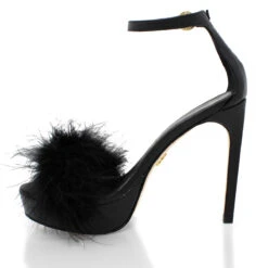 CARRIE 125 - Negro Regina Romero Zapato Sandalia Plataforma Tacon Alto Para Dama En Piel -Reginaromero Tienda de ventas Regina Romero zapatilla sandalia plataforma Kara negro piel 4