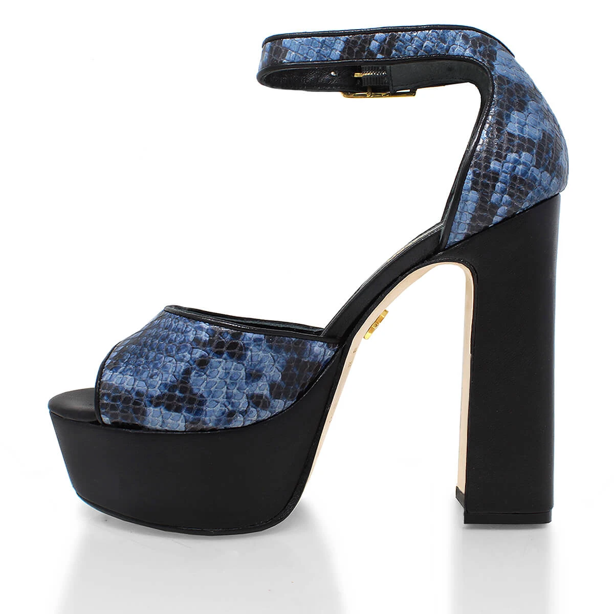 MARCE 135 - Azul Regina Romero Zapato Sandalia Plataforma Tacon Alto Para Dama En Piel 5 MARCE 135 - Azul Regina Romero Zapato Sandalia Plataforma Tacon Alto Para Dama En Piel - Imagen 5