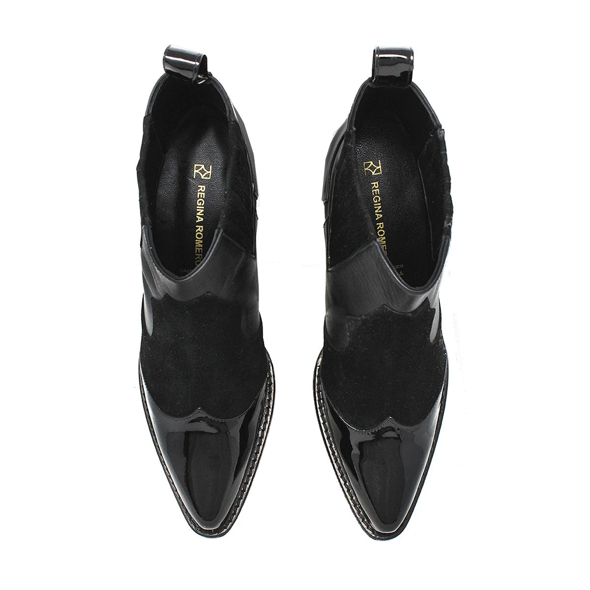 MADDIE 60 - Negro Regina Romero Zapato Bota Botin Tacon Bajo Para Dama En Piel 7 MADDIE 60 - Negro Regina Romero Zapato Bota Botin Tacon Bajo Para Dama En Piel - Imagen 7