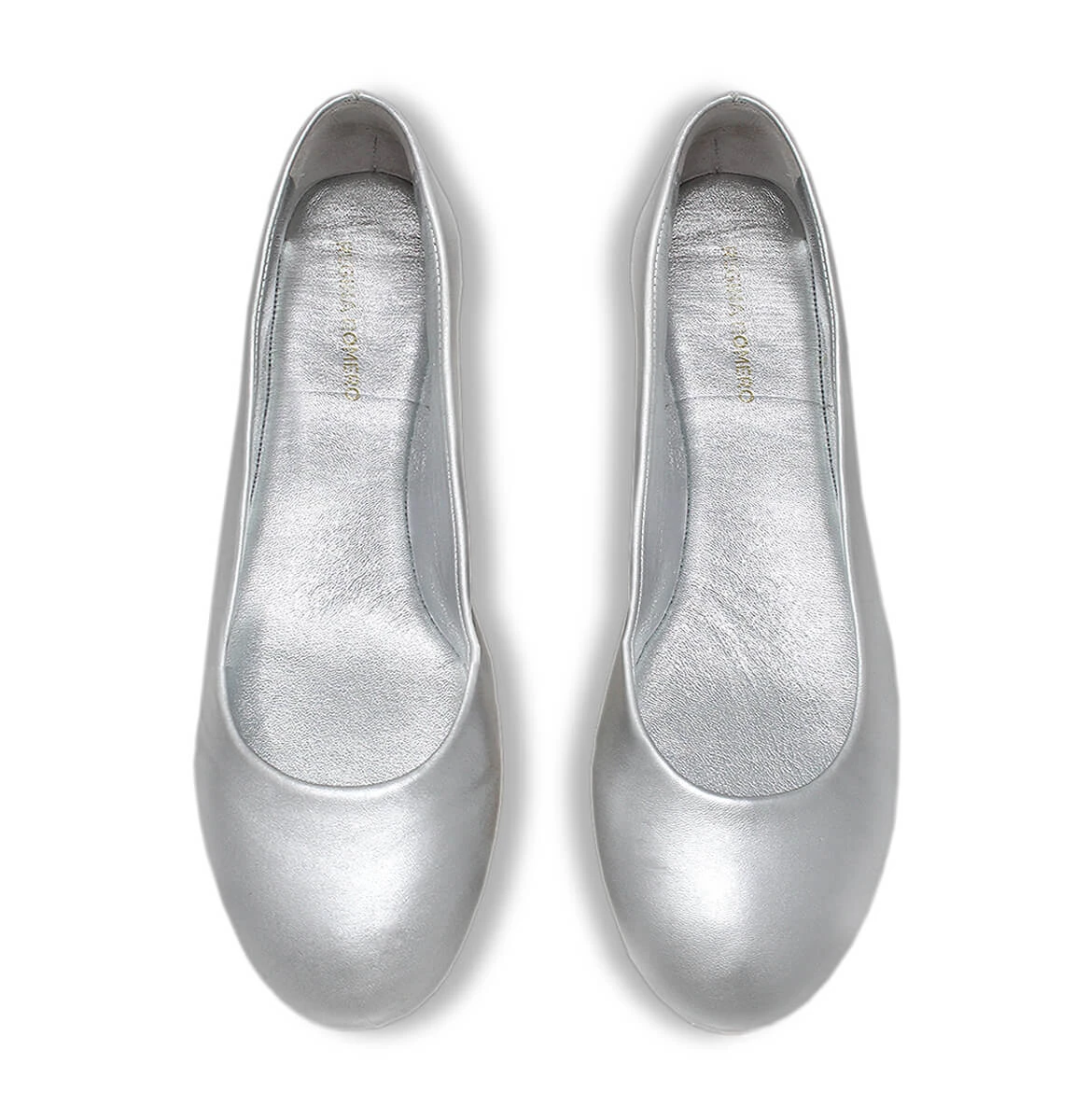 IZAR - Plata Regina Romero Zapato Flat Balerina De Piso Para Dama En Piel 6 IZAR - Plata Regina Romero Zapato Flat Balerina De Piso Para Dama En Piel - Imagen 6