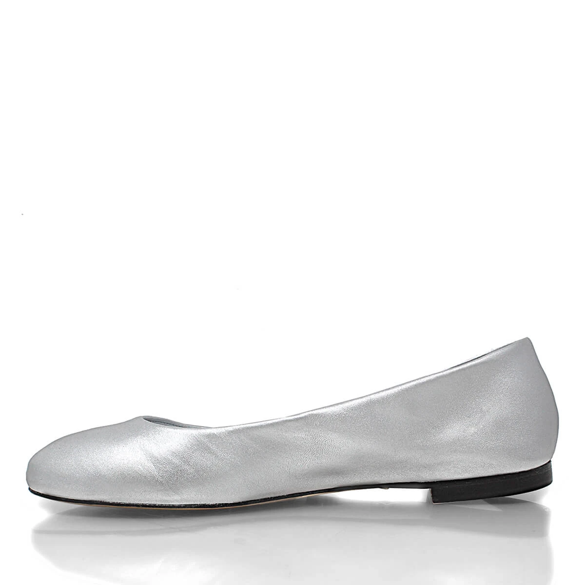 IZAR - Plata Regina Romero Zapato Flat Balerina De Piso Para Dama En Piel 5 IZAR - Plata Regina Romero Zapato Flat Balerina De Piso Para Dama En Piel - Imagen 5