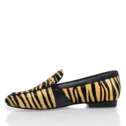 BETTY - Negro Y Beige Regina Romero Zapato Mocasin De Piso Para Dama En Piel -Reginaromero Tienda de ventas Regina Romero zapato mocasin Betty zebra piel 4