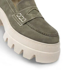 LOVE 65 - Ante Verde Regina Romero Zapato Tenis Urbano Sport Para Dama En Piel -Reginaromero Tienda de ventas Regina Romero zapato mocasin Love ante olivo piel 6