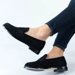PENNY - Ante Negro Regina Romero Zapato Mocasin De Piso Para Dama En Piel -Reginaromero Tienda de ventas Regina Romero zapato mocasin Penny negro piel 2 97ef1f02 113a 425e a49b c9af39b3027e