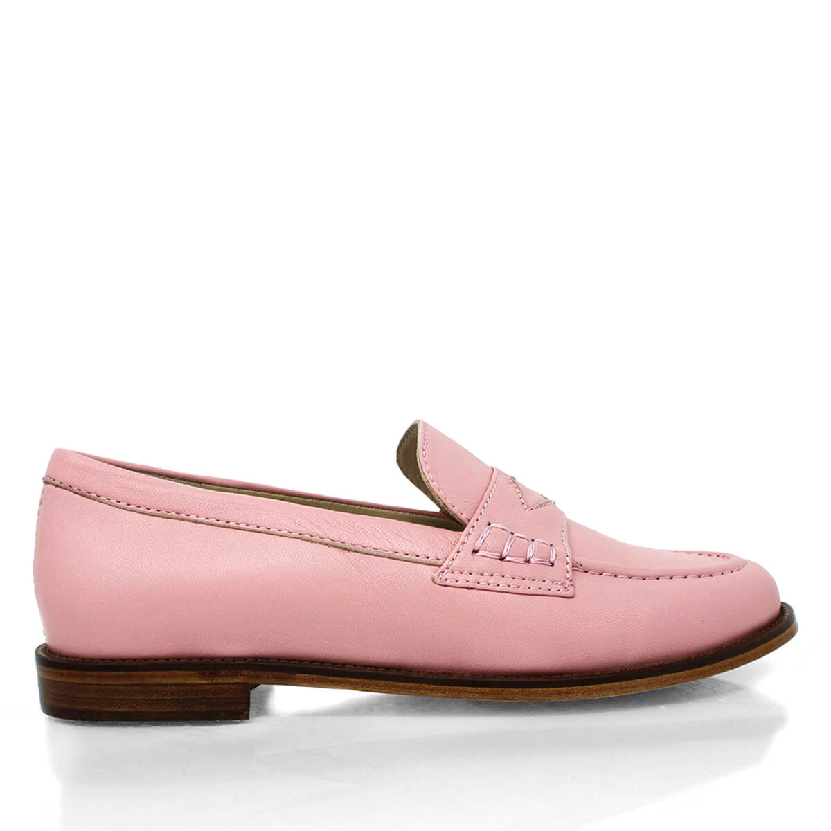 PENNY - Rosa Claro Regina Romero Zapato Mocasin De Piso Para Dama En Piel 1 PENNY - Rosa Claro Regina Romero Zapato Mocasin De Piso Para Dama En Piel