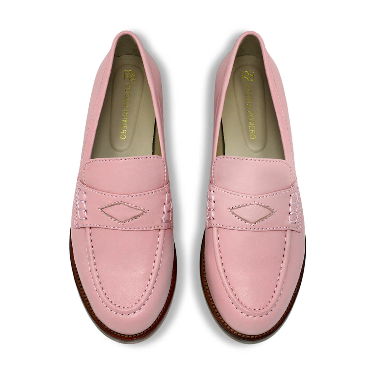 PENNY - Rosa Claro Regina Romero Zapato Mocasin De Piso Para Dama En Piel 8 PENNY - Rosa Claro Regina Romero Zapato Mocasin De Piso Para Dama En Piel - Imagen 8