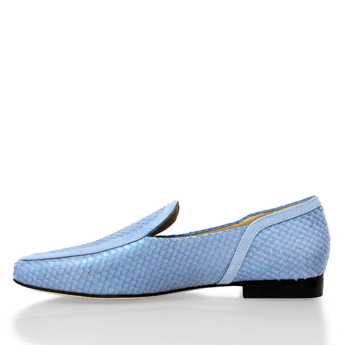 CORA - Azul Claro Regina Romero Zapato Mocasin De Piso Para Dama En Piel 5 CORA - Azul Claro Regina Romero Zapato Mocasin De Piso Para Dama En Piel - Imagen 5