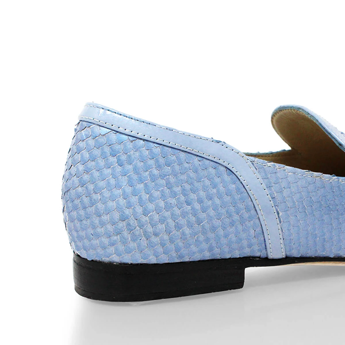 CORA - Azul Claro Regina Romero Zapato Mocasin De Piso Para Dama En Piel 8 CORA - Azul Claro Regina Romero Zapato Mocasin De Piso Para Dama En Piel - Imagen 8