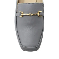 LUA - Gris Regina Romero Zapato Mocasin De Piso Para Dama En Piel -Reginaromero Tienda de ventas Regina Romero zapato mocasin de piso Lua gris piel 5