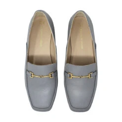 LUA - Gris Regina Romero Zapato Mocasin De Piso Para Dama En Piel -Reginaromero Tienda de ventas Regina Romero zapato mocasin de piso Lua gris piel 6