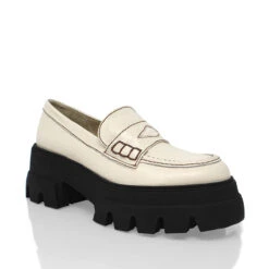 LOVE 65 - Latte Regina Romero Zapato Tenis Urbano Sport Para Dama En Piel -Reginaromero Tienda de ventas Regina Romero zapato mocasin plataforma Love latte costcaf piel 3