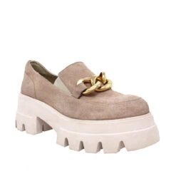 RAQUEL 65 - Gamuza Palo De Rosa Regina Romero Zapato Tenis Urbano Sport Para Dama En Piel -Reginaromero Tienda de ventas Regina Romero zapato mocasin plataforma Raquel rosa piel 3