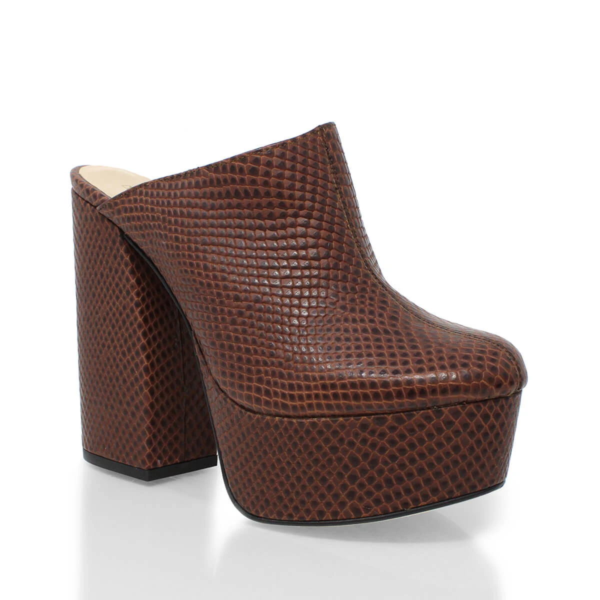 SUZETTE 135 - Tan Regina Romero Zapato Plataforma Tacon Alto Para Dama En Piel 3 SUZETTE 135 - Tan Regina Romero Zapato Plataforma Tacon Alto Para Dama En Piel - Imagen 3