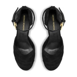 JODIE 135 - Ante Negro Regina Romero Zapato Sandalia Plataforma Tacon Alto Para Dama En Piel -Reginaromero Tienda de ventas Regina Romero zapato plataforma Jodie ante negro 2