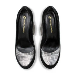 ROSE 150 - Plata Regina Romero Zapato Plataforma Tacon Alto Para Dama En Piel 18 ROSE 150 - Plata Regina Romero Zapato Plataforma Tacon Alto Para Dama En Piel -Reginaromero Tienda de ventas Regina Romero zapato plataforma Rosa iman piel 2