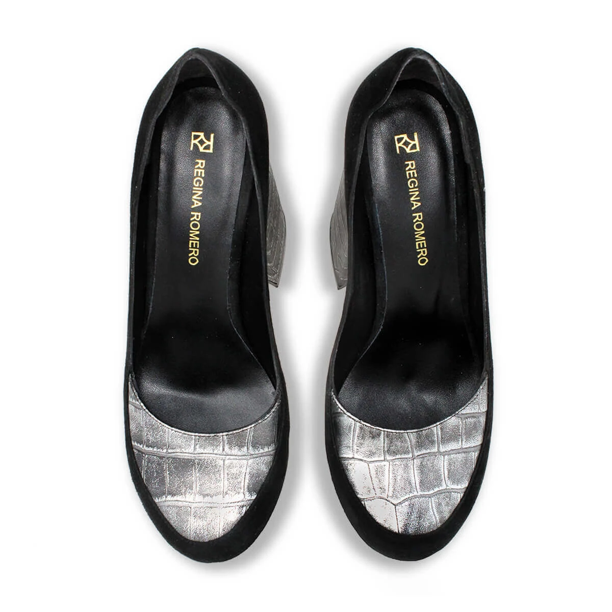 ROSE 150 - Plata Regina Romero Zapato Plataforma Tacon Alto Para Dama En Piel 8 ROSE 150 - Plata Regina Romero Zapato Plataforma Tacon Alto Para Dama En Piel - Imagen 8