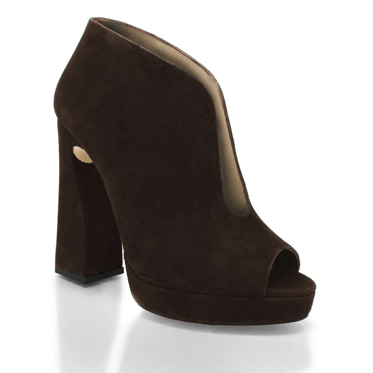 ZAIS 125 - Ante Cafe Regina Romero Zapato Sandalia Plataforma Tacon Alto Para Dama En Piel 4 ZAIS 125 - Ante Cafe Regina Romero Zapato Sandalia Plataforma Tacon Alto Para Dama En Piel - Imagen 4