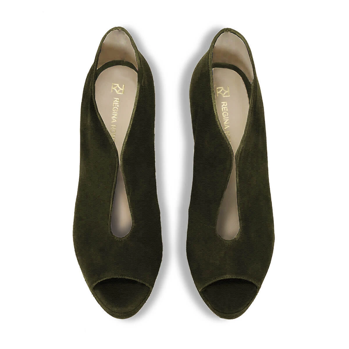 ZAIS 125 - Ante Verde Regina Romero Zapato Sandalia Plataforma Tacon Alto Para Dama En Piel 4 ZAIS 125 - Ante Verde Regina Romero Zapato Sandalia Plataforma Tacon Alto Para Dama En Piel - Imagen 4