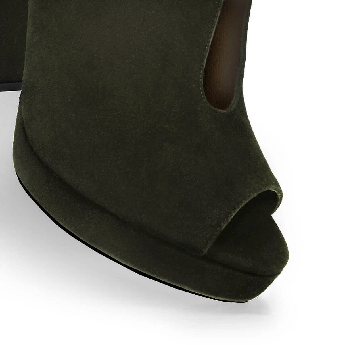 ZAIS 125 - Ante Verde Regina Romero Zapato Sandalia Plataforma Tacon Alto Para Dama En Piel 5 ZAIS 125 - Ante Verde Regina Romero Zapato Sandalia Plataforma Tacon Alto Para Dama En Piel - Imagen 5