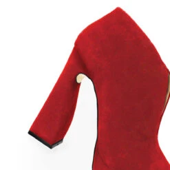 ZAIS 125 - Ante Carmin Regina Romero Zapato Sandalia Plataforma Tacon Alto Para Dama En Piel -Reginaromero Tienda de ventas Regina Romero zapato plataforma Zais ante rojo piel 5