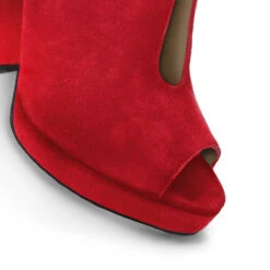 ZAIS 125 - Ante Carmin Regina Romero Zapato Sandalia Plataforma Tacon Alto Para Dama En Piel -Reginaromero Tienda de ventas Regina Romero zapato plataforma Zais ante rojo piel 6