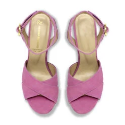 VENUS 120 - Rosa Regina Romero Zapato Sandalia Plataforma Tacon Alto Para Dama En Piel -Reginaromero Tienda de ventas Regina Romero zapato sandalia plataforma tacon alto Venus 120 rosa piel 2