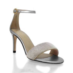 CHANTAL 85 GLAM - Plata Regina Romero Zapato Sandalia Zapatilla Tacon Alto Para Dama En Piel -Reginaromero Tienda de ventas Regina Romero zapato sandalia zapatilla tacon alto Chantal 85 glam plata piel 2