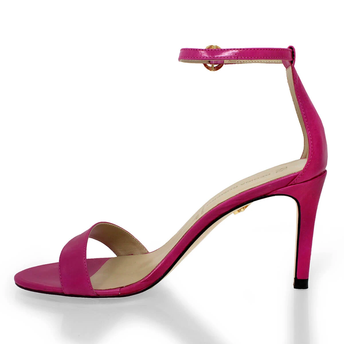 CLAUDINE 85 - Fucsia Regina Romero Zapato Sandalia Zapatilla Tacon Alto Para Dama En Piel - Imagen 7